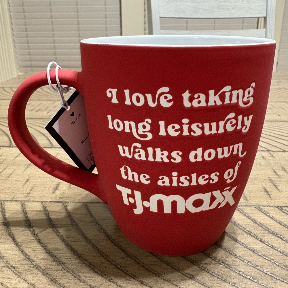 Red T.J.Maxx Ceramic Mug